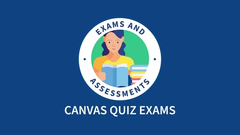 Thumbnail for Canvas quiz exams
