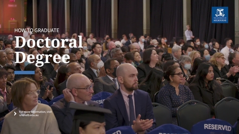 Thumbnail for Doctoral Degrees - Your moment on stage