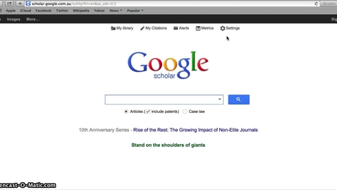 Thumbnail for How to make Google Scholar find journal articles at QUT Library