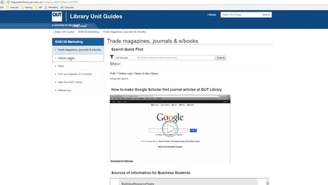 Thumbnail for BSB126 - finding the research in 5 minutes