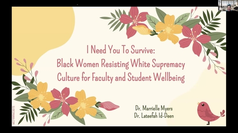 Thumbnail for Session 2_Marielle Myers &amp; Lateefah Id-Deen_Kennesaw