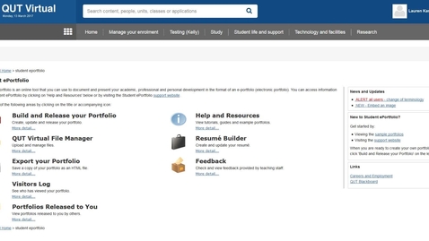 Thumbnail for QSEP Release your Portfolio View to teaching staff for feedback